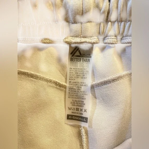 ALPHALETE WOMEN'S ELMTS ZIP JOGGER -TAN , Size X-Small Like New - Picture 5 of 5